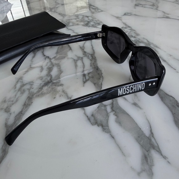 Moschino Sunglasses 8071R Black logo Womens Unisex Made‎ in Italy main image 7